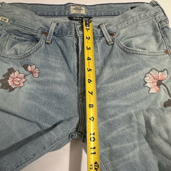 Citizens Of Humanity Emerson Embroidered High Rise boyfriend Slim Jeans 27 - Picture 16 of 16